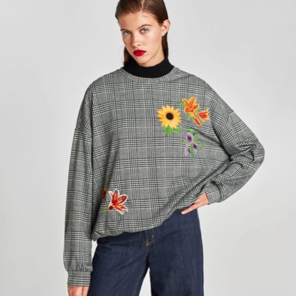 Zara Sweater Sweatshirt Top size S - Picture 3 of 8